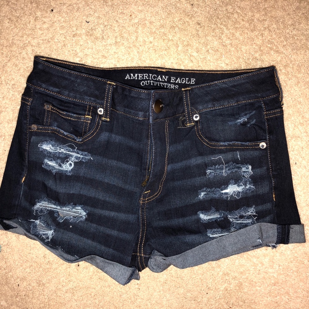 american eagle high rise shortie size 10